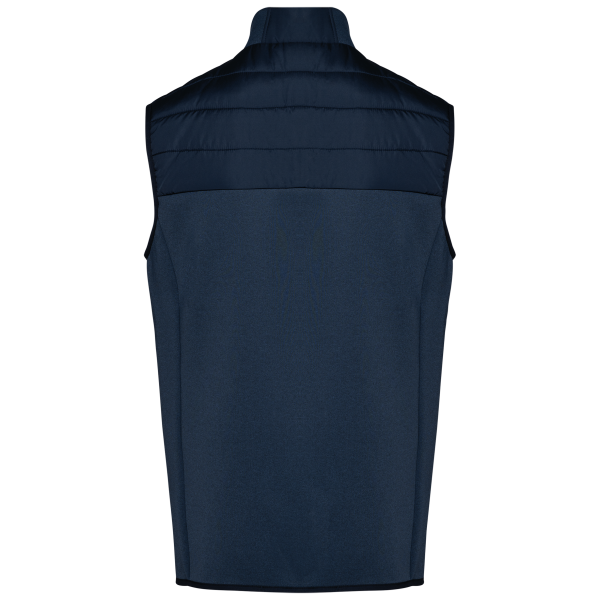 Herenbodywarmer in twee stoffen Mid Navy / Midnight Navy Heather 3XL Herenbodywarmer in twee stoffen Mid Navy / Midnight Navy Heather 3XL