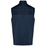 Herenbodywarmer in twee stoffen Mid Navy / Midnight Navy Heather 3XL Herenbodywarmer in twee stoffen Mid Navy / Midnight Navy Heather 3XL
