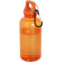 Oregon 400 ml waterfles van RCS-gecertificeerd gerecycled plastic met karabijnhaak - Oranje