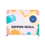 Zipper Wall Straight Basic 200 x 150 cm met Print