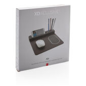 Air muismat met 5W draadloze oplader en USB, zwart