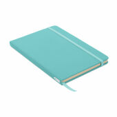 NOTE RPET - A5 notitieboek met RPET omslag - Turquoise