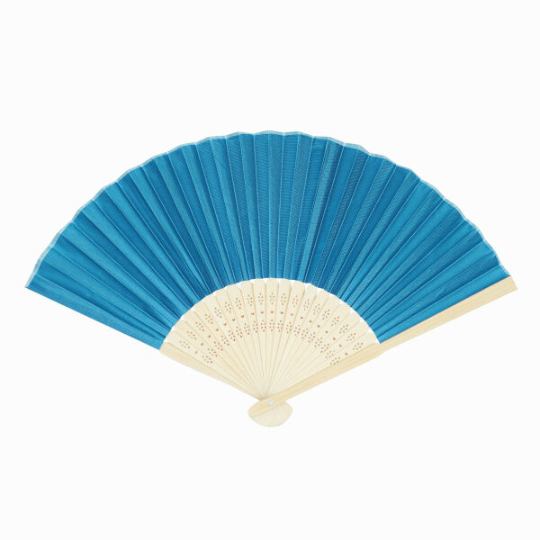 BAMBOO COOL - Opvouwbare waaier lichtblauw BAMBOO COOL - Opvouwbare waaier lichtblauw