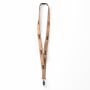 Zeefdruk lanyard van kurk en polyester