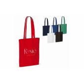 Draagtas gerecycled katoen 140g/m² 38x42cm - Wit