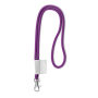 Polyester 2-kleurige koord-lanyard met full color label