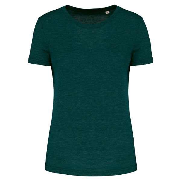 Damessport-T-shirt triblend met ronde hals Mineral Green XXL