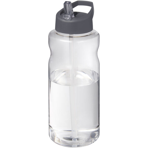 H2O Active® Big Base 1 litre spout lid sport bottle - Grey