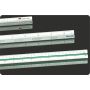 Aluminium driehoeksliniaal zilver