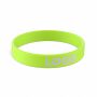 Gepersonaliseerde siliconen polsbandjes (12 mm breed)