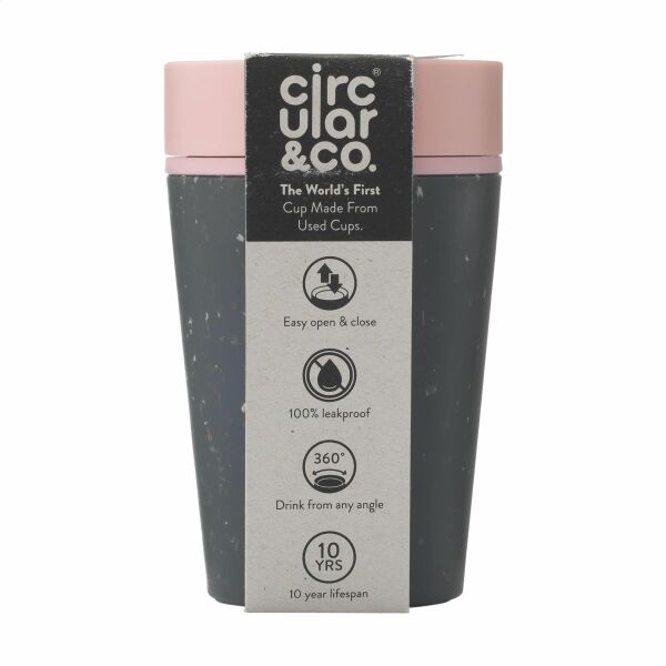 Circular&Co Recycled Coffee Cup 227 ml Kaffeebecher - schwarz/rosa Circular&Co Recycled Coffee Cup 227 ml Kaffeebecher - schwarz/rosa
