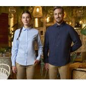 WOMEN'S LS STRETCH SHIRT, WHITE, L, VELILLA