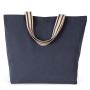 Grote ecologische shopper Horizon Blue / Desert Sand / Horizon Blue Stripes One Size