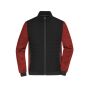 Men's Padded Hybrid Jacket black/red-melange 5XL