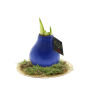 No Water Flowers® - Waxz® on golden dish, In cellofaan, Blauw