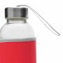 TAKE WELL - Glazen fles rood, transparant