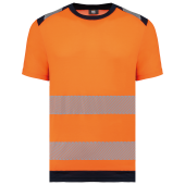 Gerecycled veiligheids-T-shirt ronde hals korte mouwen unisex