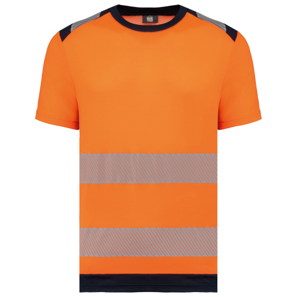 Gerecycled veiligheids-T-shirt ronde hals korte mouwen unisex