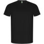 Golden short sleeve men's t-shirt - Solid black - L