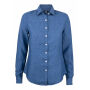 Summerland linen shirt dames dream blauw xs