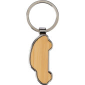 Sleutelhanger Angelika | Bamboe | Autovorm - bruin Sleutelhanger Angelika | Bamboe | Autovorm - bruin
