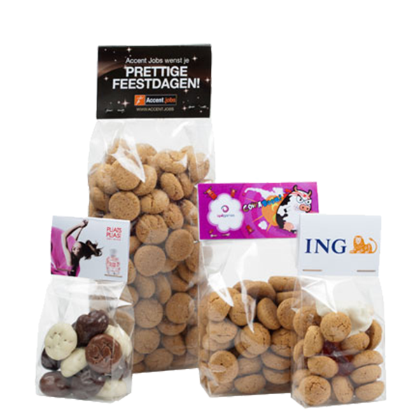 GROOT zakje met kopkaartje gevuld met 100 gram GROOT zakje met kopkaartje gevuld met 100 gram