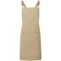Clip 'n' Clasp Cross Back Bib Apron, Khaki, ONE, Premier Clip 'n' Clasp Cross Back Bib Apron, Khaki, ONE, Premier