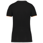 Dames-T-shirt Day To Day korte mouwen Black / Orange XXL Dames-T-shirt Day To Day korte mouwen Black / Orange XXL