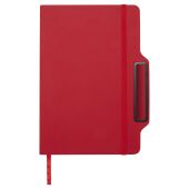Nexus A5 notitieboek met harde kaft met combo pen en potlood (zwarte inkt) - Rood