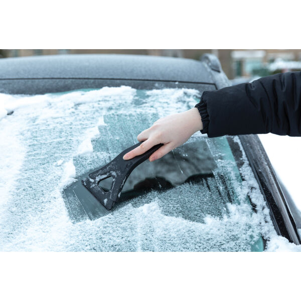 Polard RCS gerecycled plastic ijskrabber 3 in 1, zwart Polard RCS gerecycled plastic ijskrabber 3 in 1, zwart