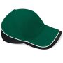 TEAMWEAR COMPETITION CAP, BOTTLE GREEN/BLACK/WHITE, One size, BEECHFIELD