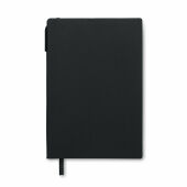 NOTA - A5 PU notitieboek met pen - Zwart