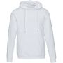 Spinel uniseks hoodie - Wit - 3XS