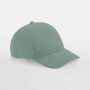 ORGANIC COTTON 5 PANEL CAP, DUSTY GREEN, One size, BEECHFIELD