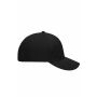 6 Panel Polyester Peach Cap black one size
