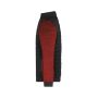 Men's Padded Hybrid Jacket black/red-melange 5XL