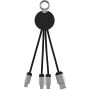 SCX.design C16 kabel met oplichtende ring - Blauw/Zwart