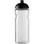H2O Active® Eco Base 650 ml sportfles met koepeldeksel - Transparant/Zwart