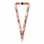 Polyester keycord met gesublimeerde satijnen overlay