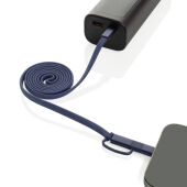 Arc Ultra-thin RCS recycled 60W 2 in 1 magnetische kabel, blauw