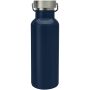 Thor 500 ml RCS gecertificeerde waterfles van gerecycled roestvrijstaal - Marineblauw