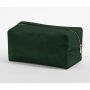 VELVET TOILETRY/ACCESSORY CASE, DARK EMERALD, L, BAG BASE